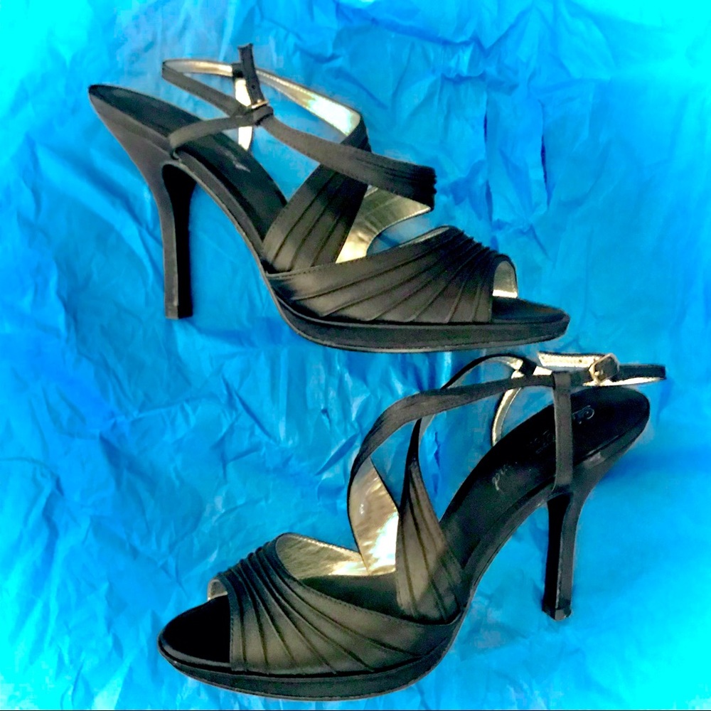 Gatsby Joan & David Circa Cord Accent Strappy Stilettos 4.25 inch - Picture 2 of 10